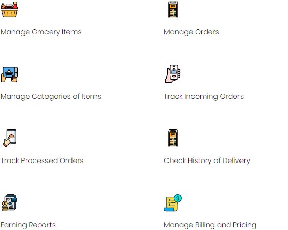 Store Application features