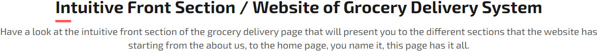 grocery delivery app web panel flow