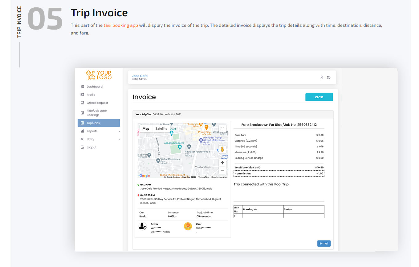 trip invoice