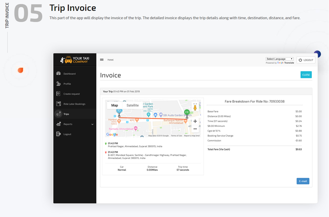 trip invoice trip invoice