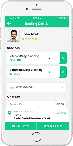 house cleaning service app