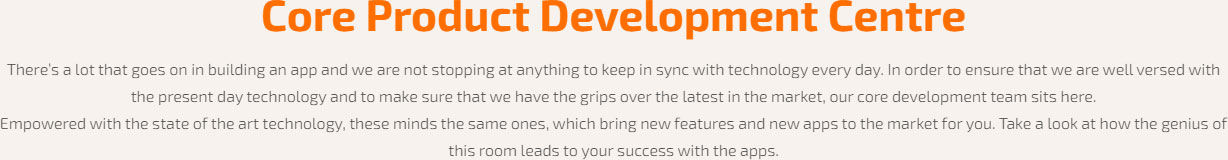 core product development center