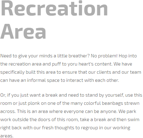 recreation area
