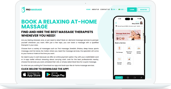 Massage Therapist Website Included