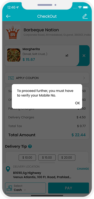 MOBILE NUMBER VERIFICATION