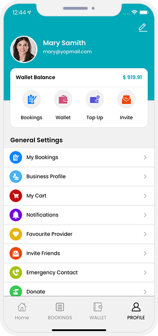user app menu user app menu