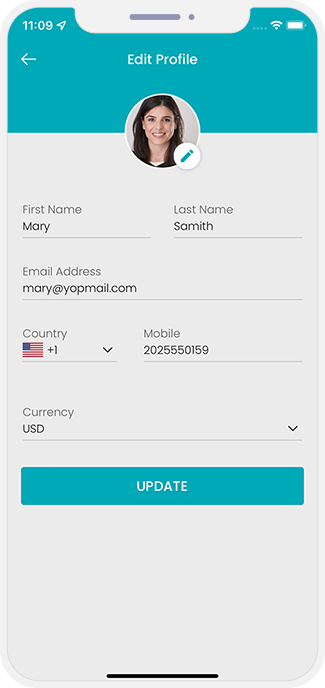 User can edit their profile User can edit their profile