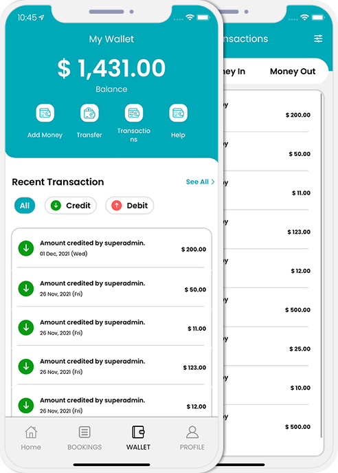 user and provider manage their wallet user and provider manage their wallet