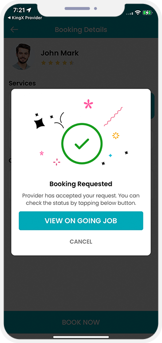 Select booking location