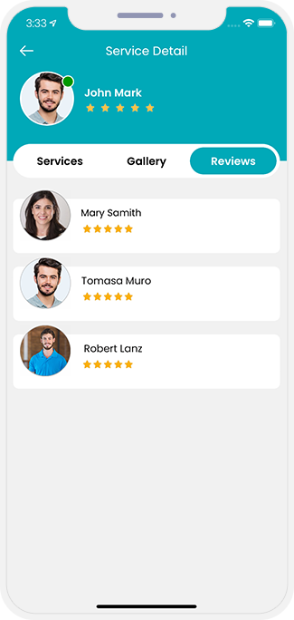 choose service categories
