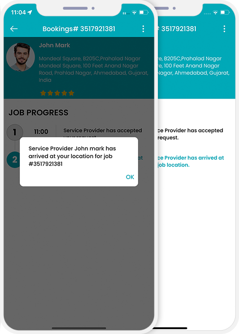 Select booking location