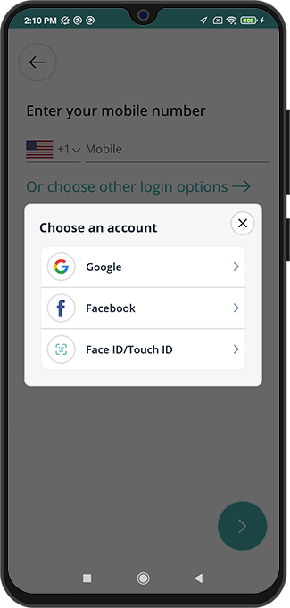 Select booking location