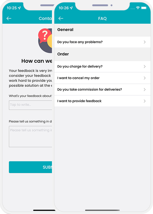 Driver login and registration screen