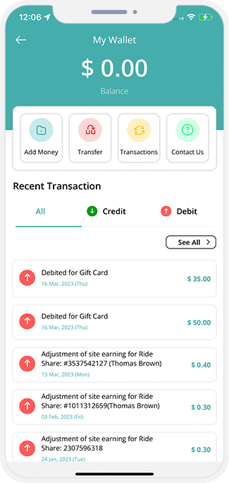 user and Medical Expert manage their wallet