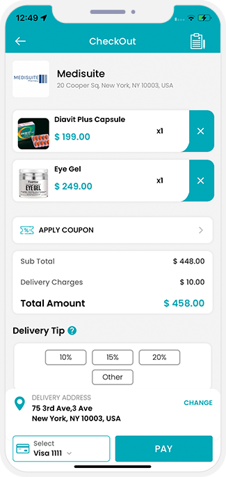 user confirm order to check out