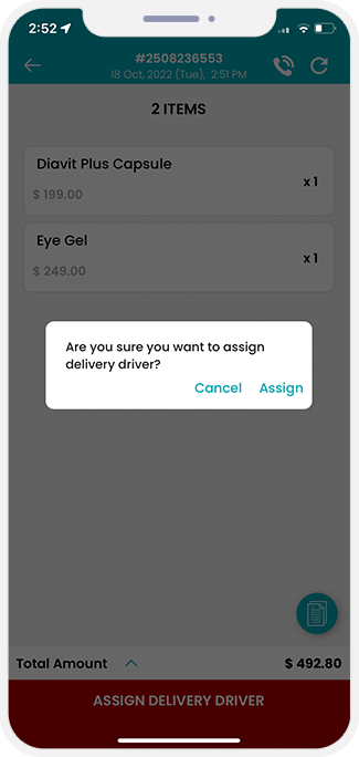 assign driver
