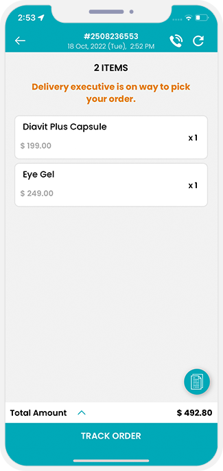 restaurant get notification for driver accept order