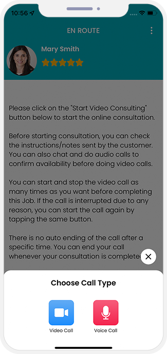 choose service categories