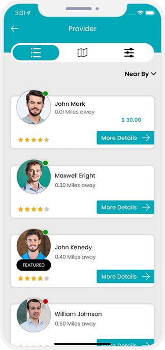 choose service categories