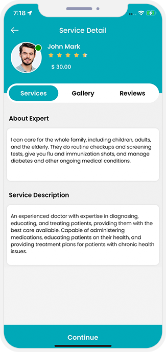 choose service categories