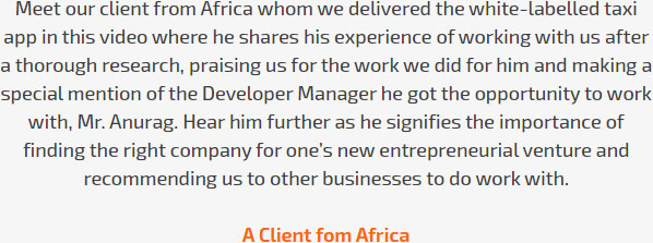 A Client fom Africa