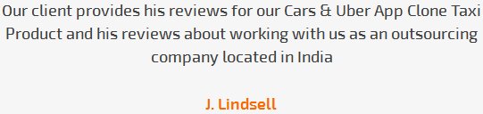 Mr J.Lindsell review