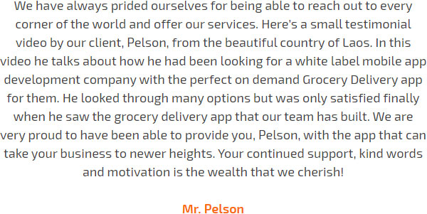 Mr. Pelson.