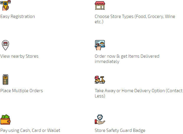 Customer app features