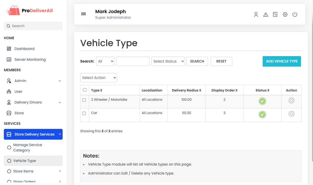 Vehicle Type