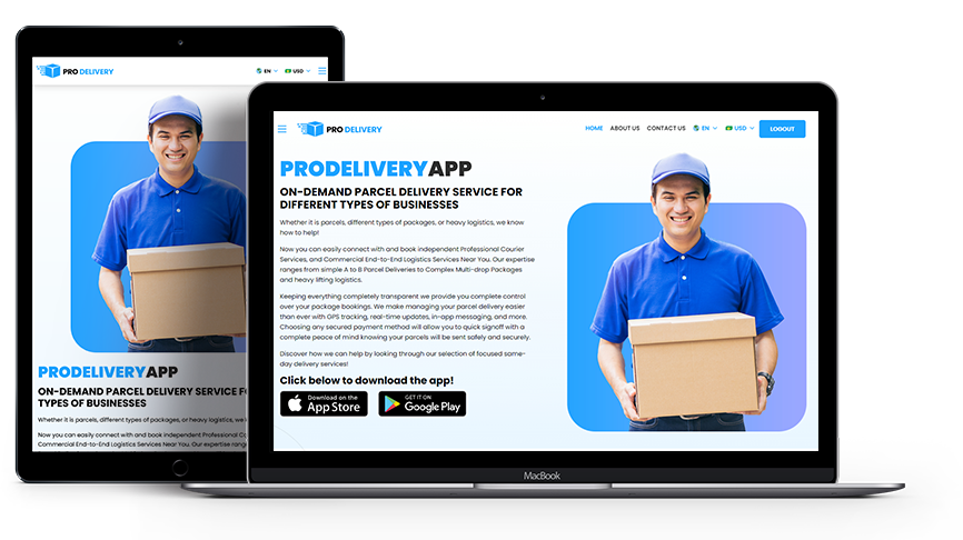 delivery app website