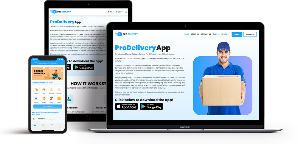 delivery app website