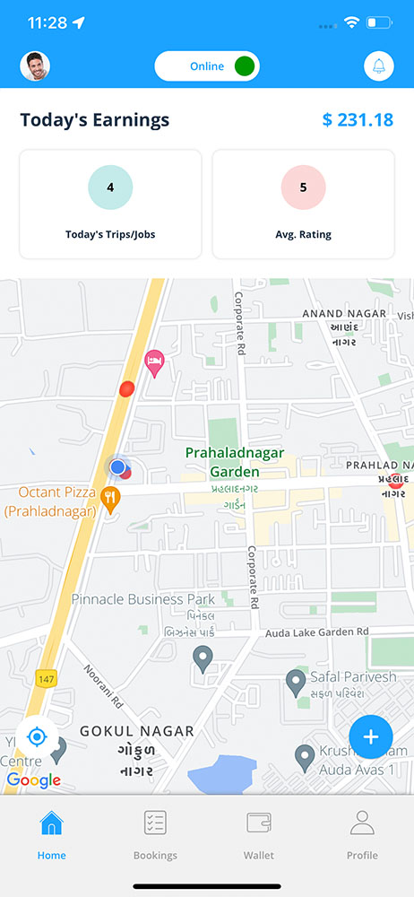 delivery driver app