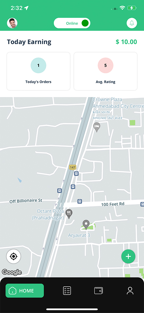 delivery driver app