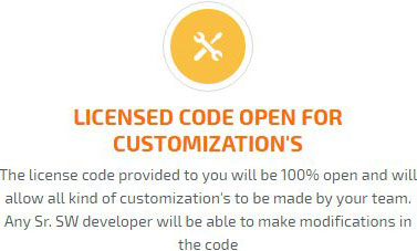 Licensed Code Open for Customization's