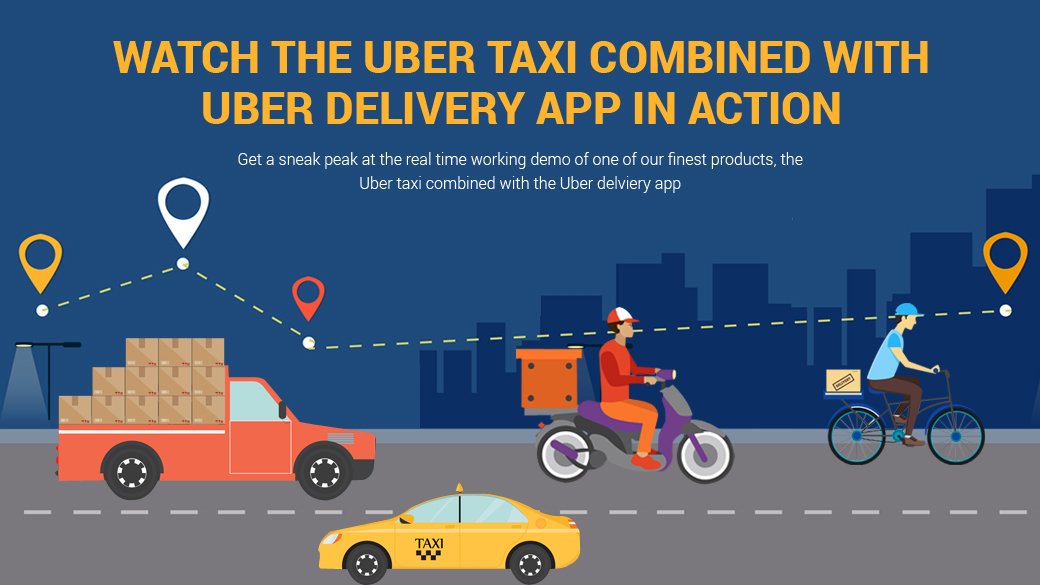 on demand delivery with ride app live demo