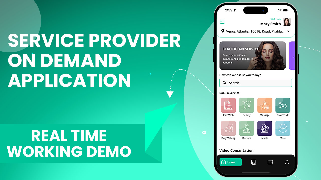 Handyman App live demo video