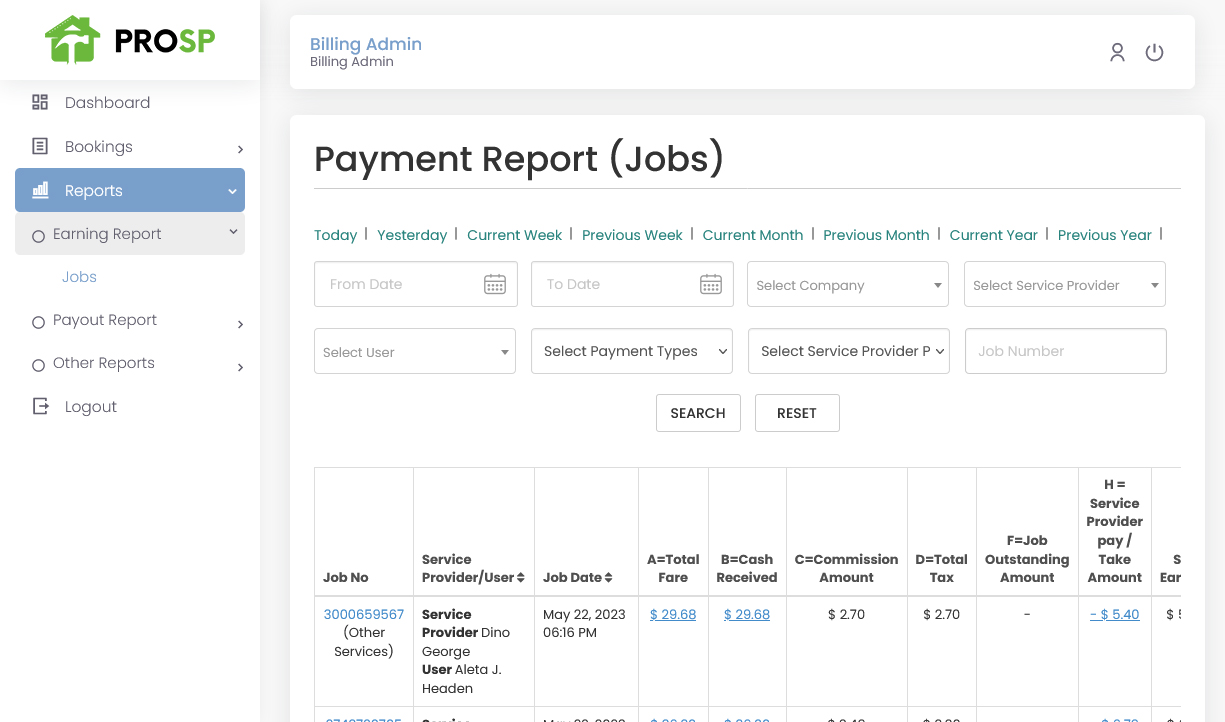 Payment Report