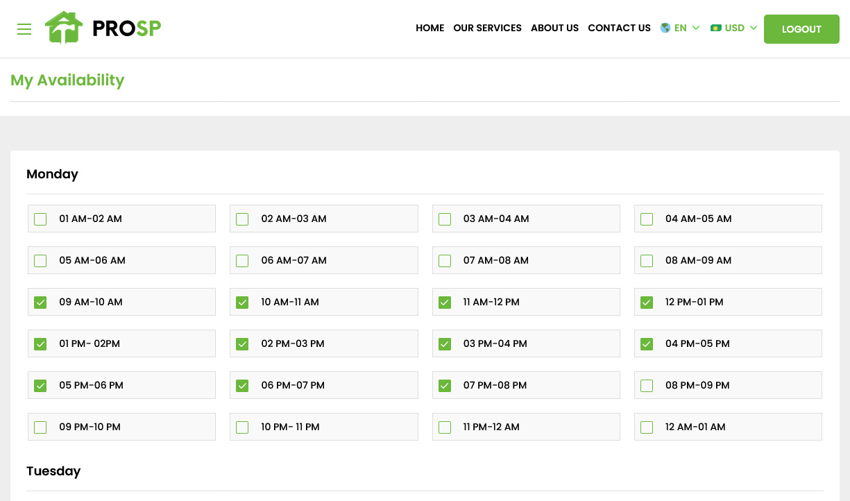 Provider Availability