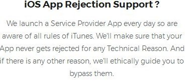 iOS App Rejection Support?