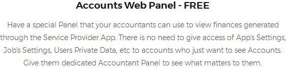 Accounts Web Panel