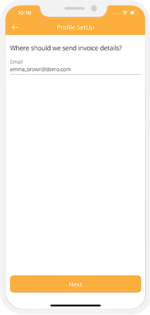 corporate profile setup