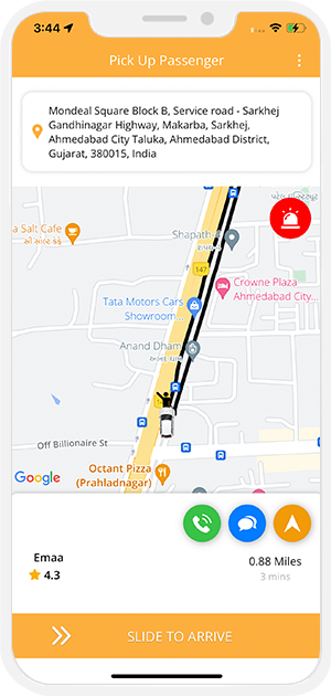 driver arrived confirmation notification