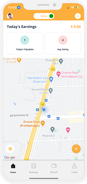 driver get online