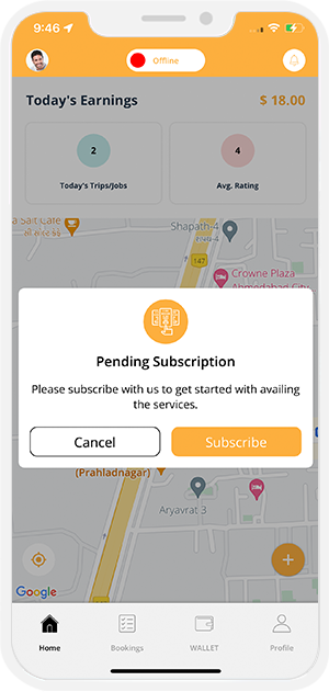 pending subscriptions