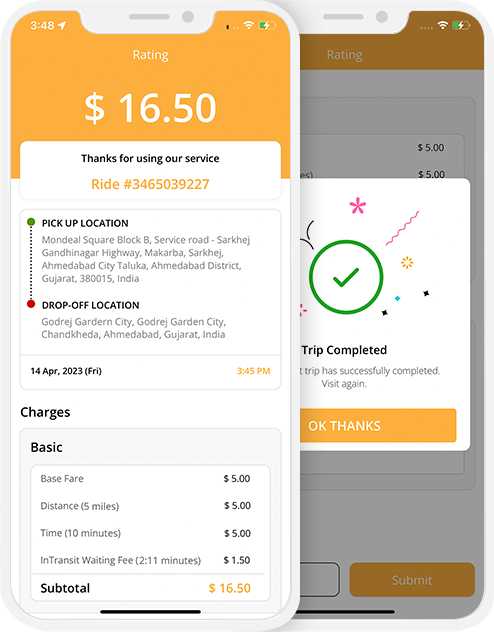rider-invoice detail