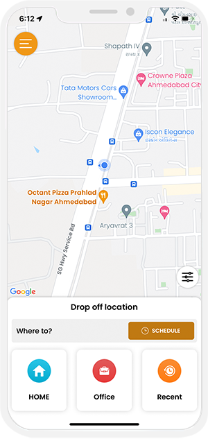 Select booking location