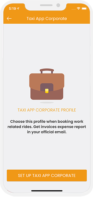 taxi app corporate profile