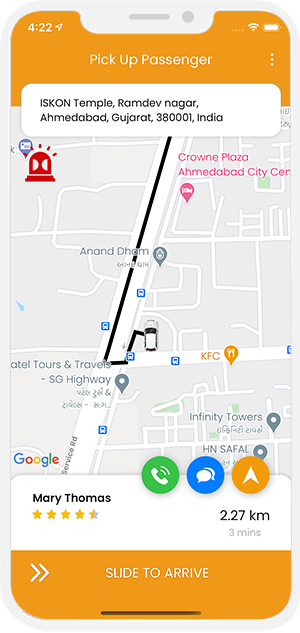 driver arrived confirmation notification