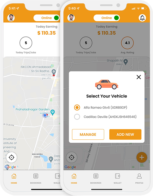 driver get online