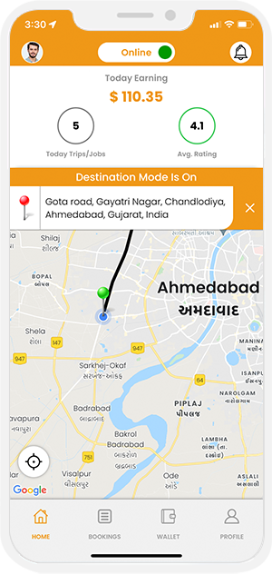 destination mode